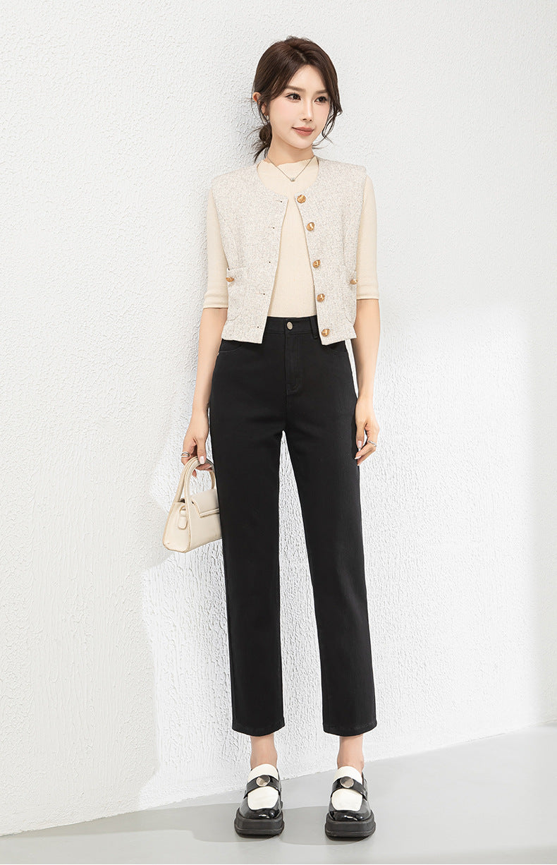 Cigarette Ankle Pants Stretch Soft Straight Jeans image 15