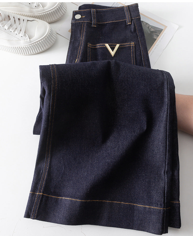 High Waisted Jeans Wide Leg Pants image 16