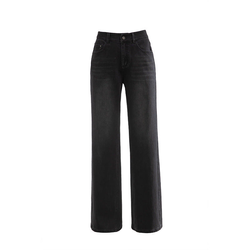 High Waist Jeans Loose Drape Mopping Pants image 4