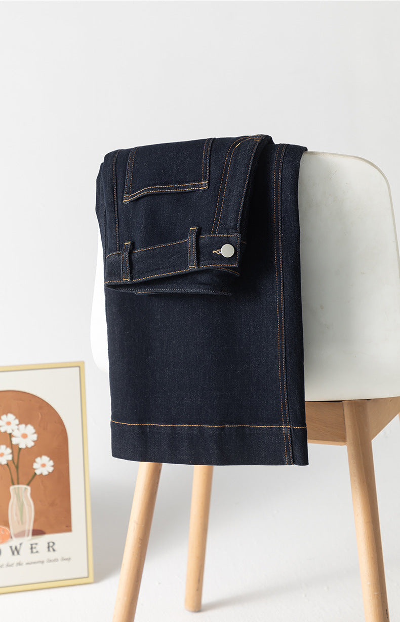 High Waist Wide Leg Cropped Jeans image 17