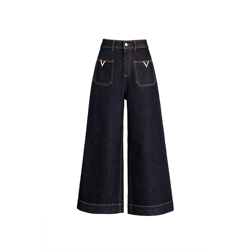 High Waisted Jeans Wide Leg Pants image 4