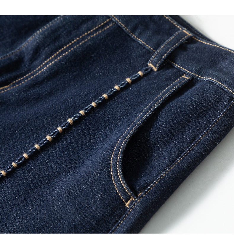 Colorfast High Waist A-Line Denim Skirt image 17