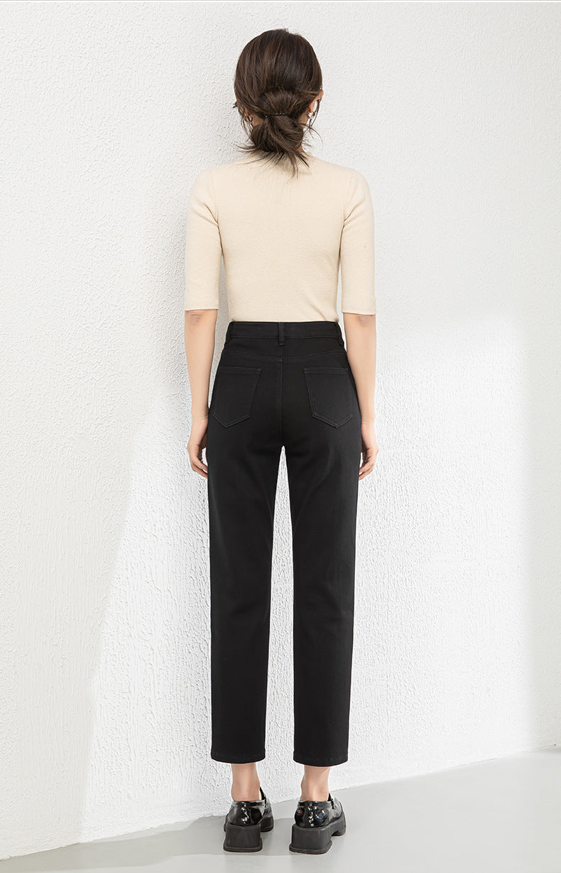 Cigarette Ankle Pants Stretch Soft Straight Jeans image 18