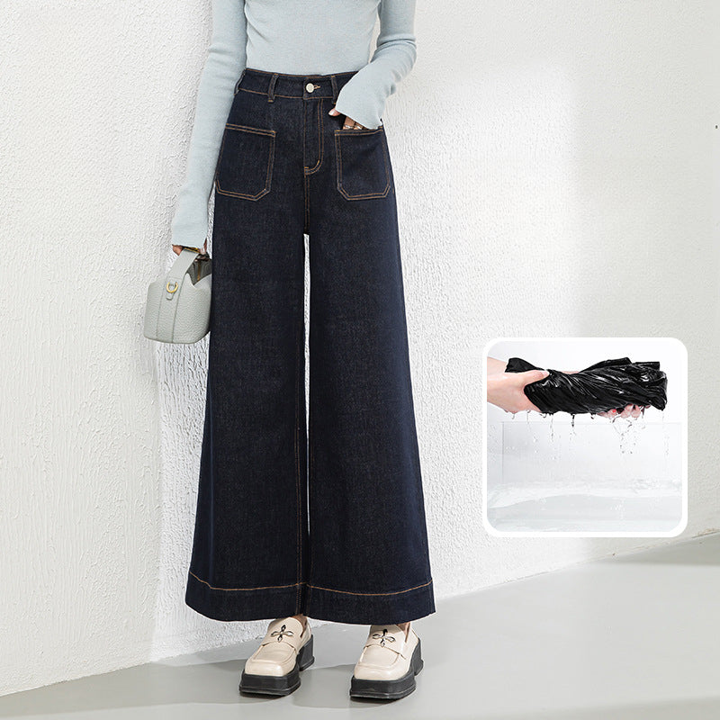 High Waist Wide Leg Cropped Jeans image 0