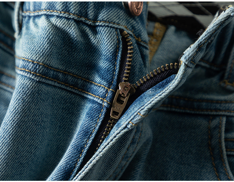 Elastic Waist Loose Jeans High Waist Drape Wide Leg Pants image 18