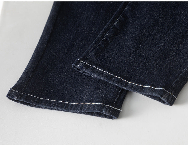 Denim Cigarette Pants High Waist All-match Straight Pants image 18