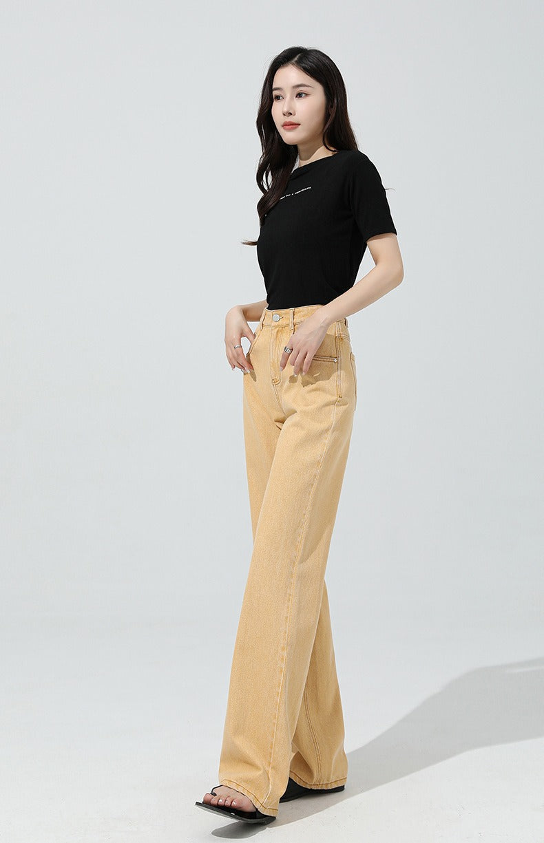 Cotton Jeans Loose Simple Wide-leg Mopping Pants image 12