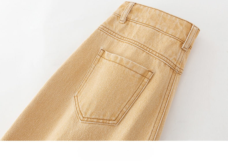Cotton Jeans Loose Simple Wide-leg Mopping Pants image 16