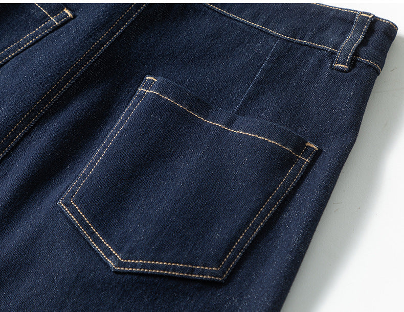 Colorfast High Waist A-Line Denim Skirt image 19