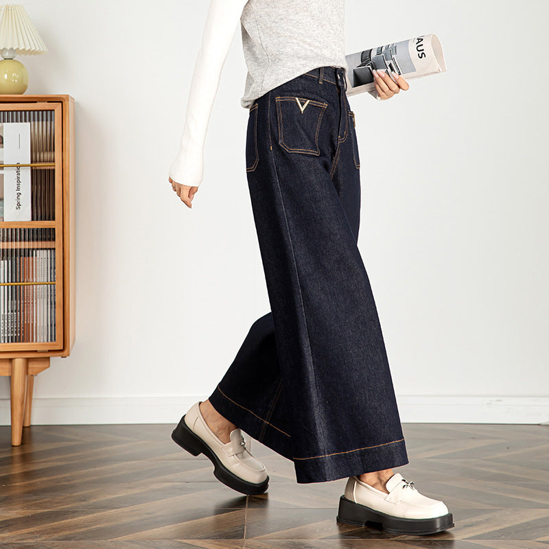 High Waisted Jeans Wide Leg Pants image 2