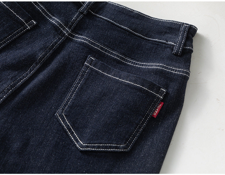 Denim Cigarette Pants High Waist All-match Straight Pants image 17