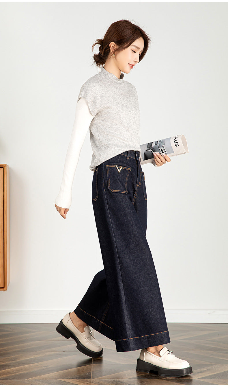 High Waisted Jeans Wide Leg Pants image 13