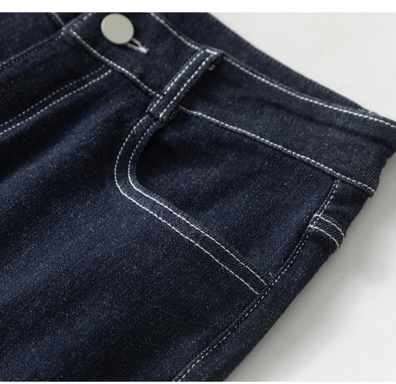 Denim Cigarette Pants High Waist All-match Straight Pants image 16