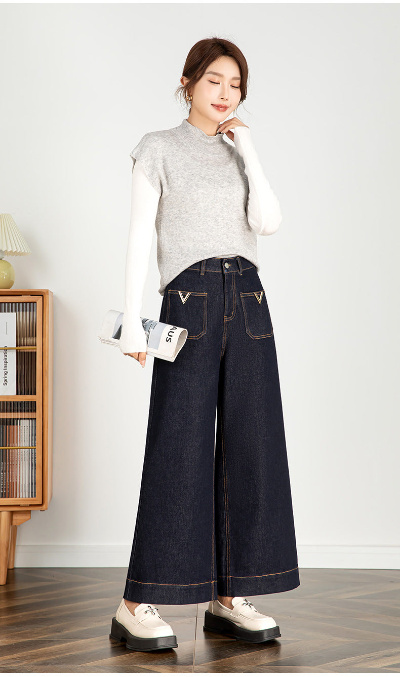 High Waisted Jeans Wide Leg Pants image 12