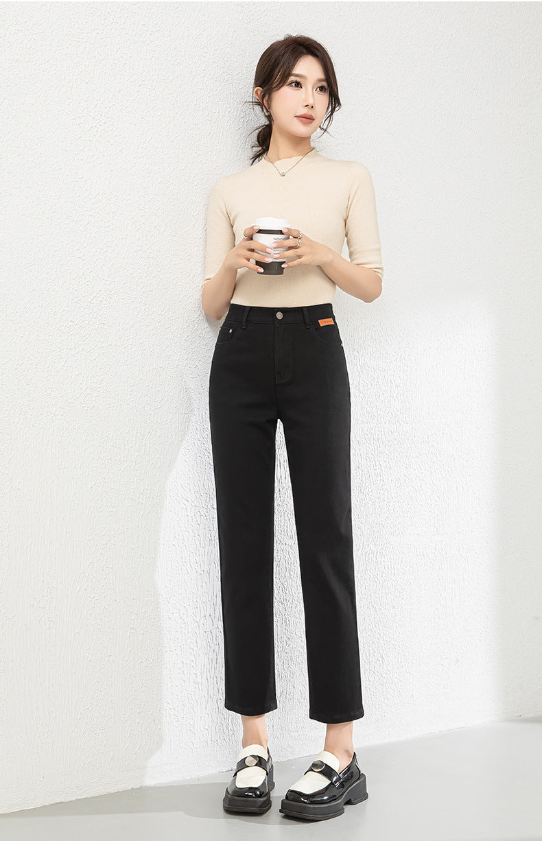 Cigarette Ankle Pants Stretch Soft Straight Jeans image 17