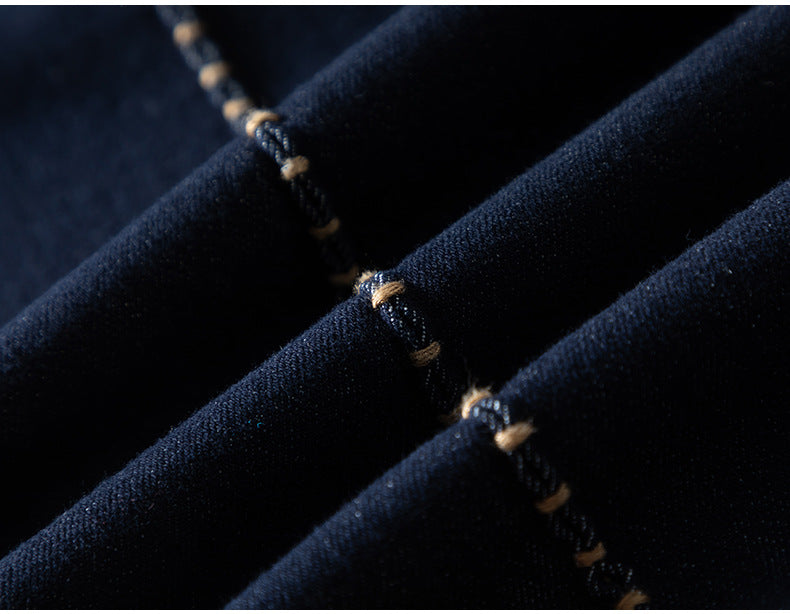 Colorfast High Waist A-Line Denim Skirt image 18