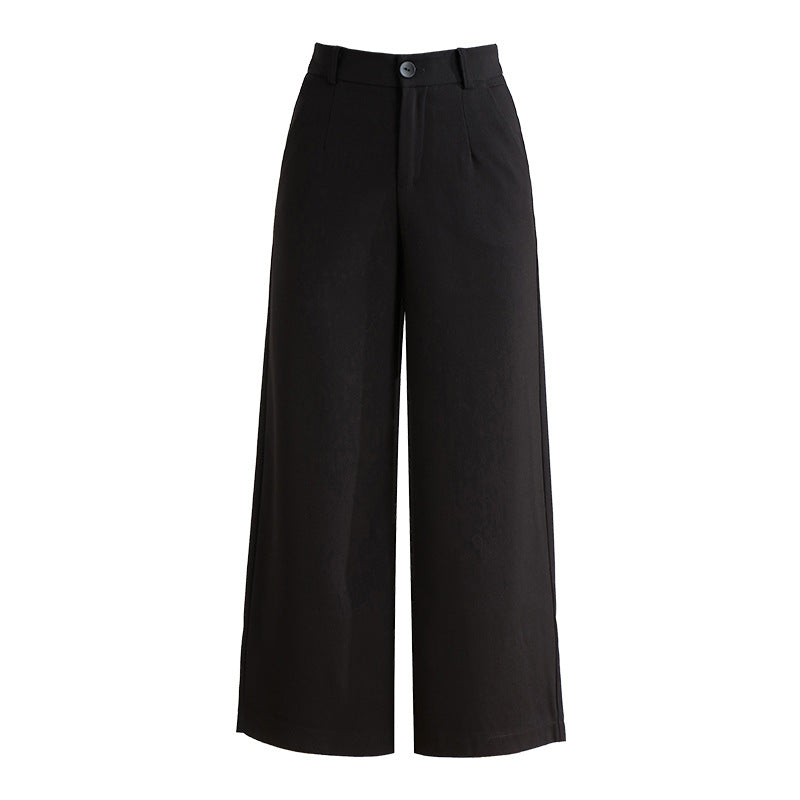 Loose Slim Casual Pants Thin Three-quarter Wide-leg Pants image 3