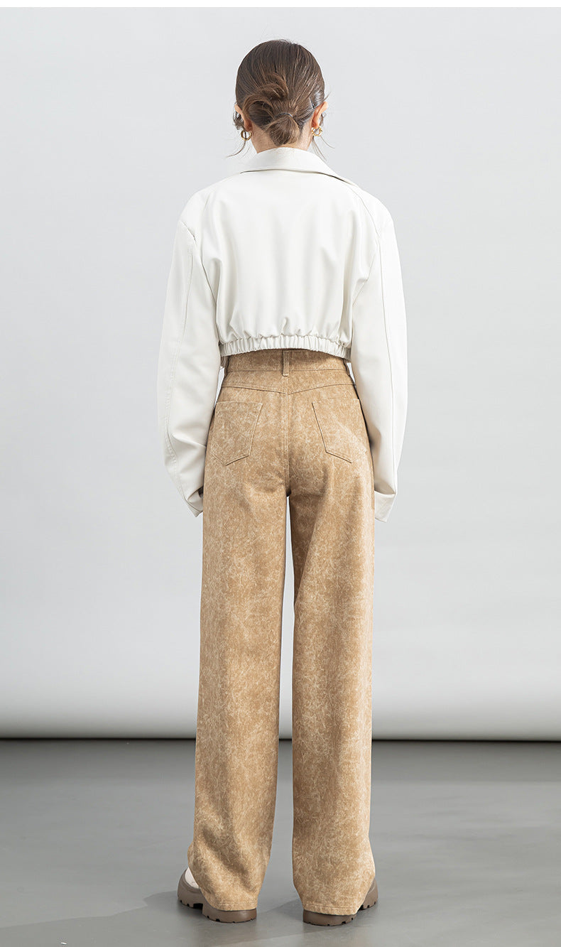 Loose Jeans High Waist Drape Wide Leg Pants image 16