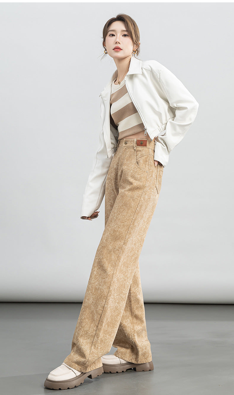 Loose Jeans High Waist Drape Wide Leg Pants image 14