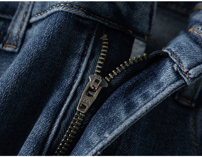 Diamond-studded Jeans High Waist Elastic Flared Pants image 17