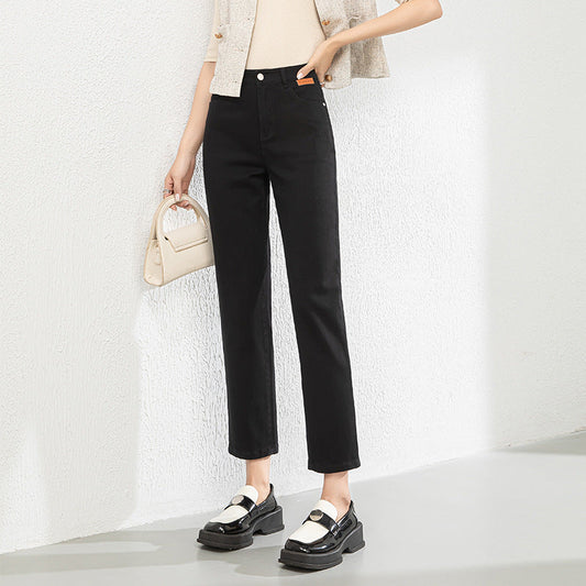 Cigarette Ankle Pants Stretch Soft Straight Jeans image 1