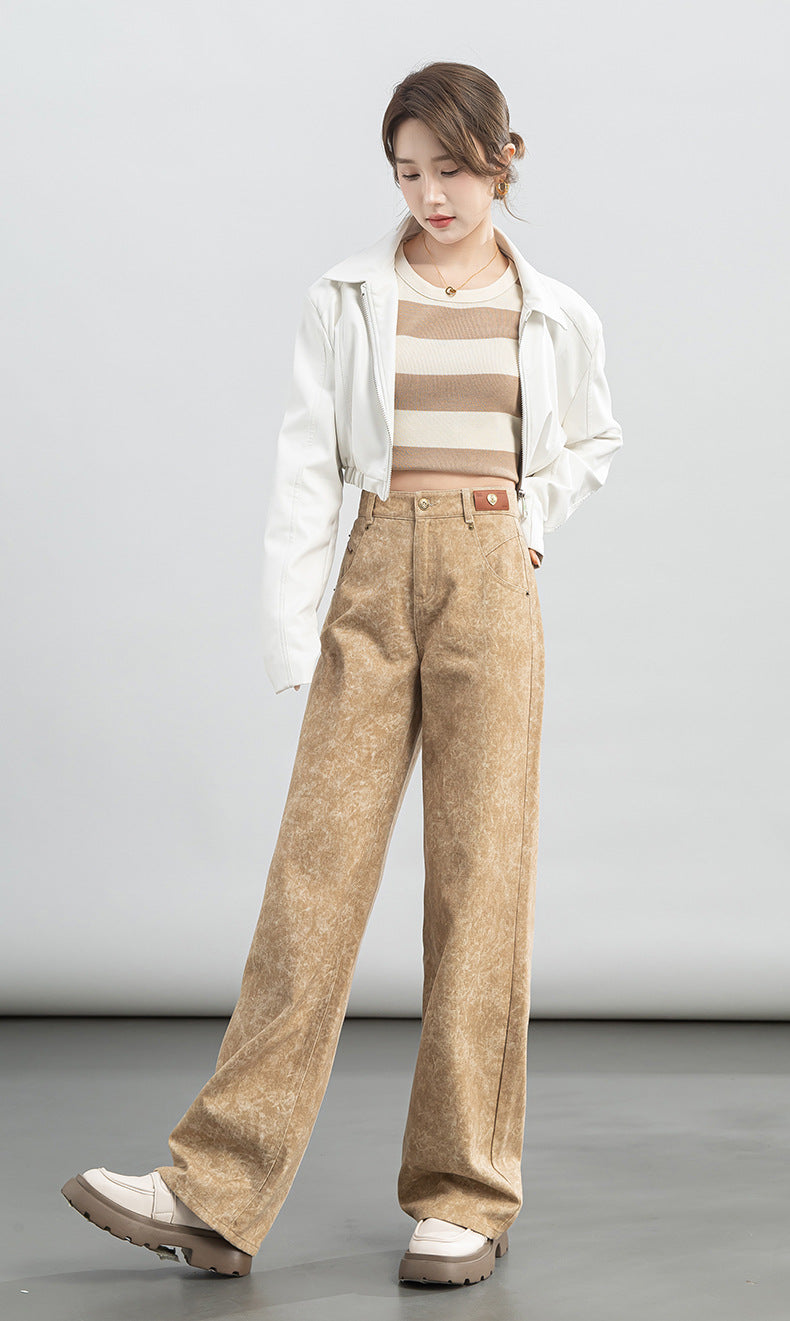 Loose Jeans High Waist Drape Wide Leg Pants image 11