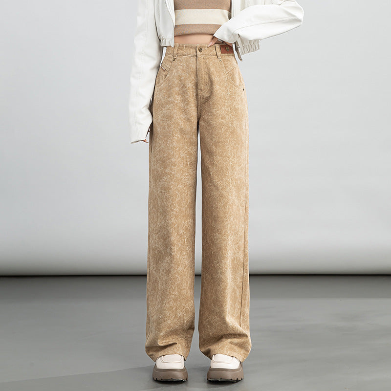 Loose Jeans High Waist Drape Wide Leg Pants image 0