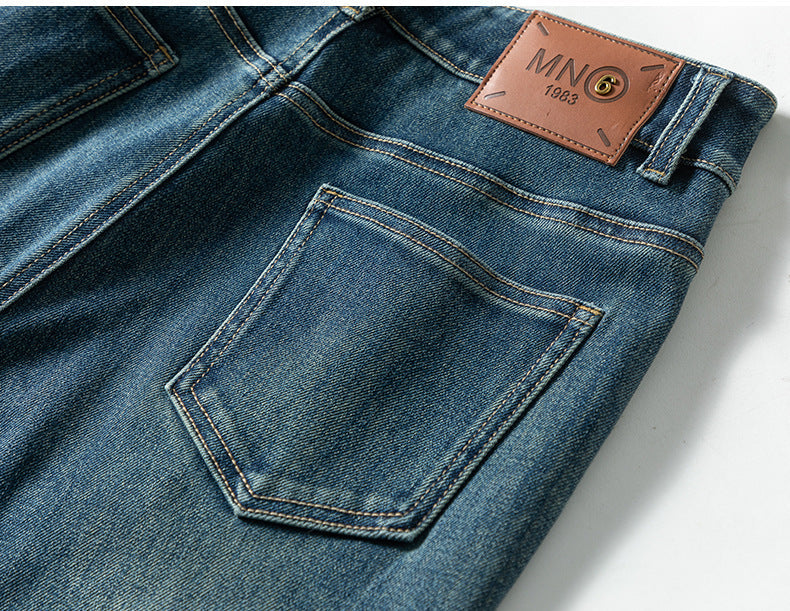 Retro Denim Flared High Waist Loose Mopping Pants image 20